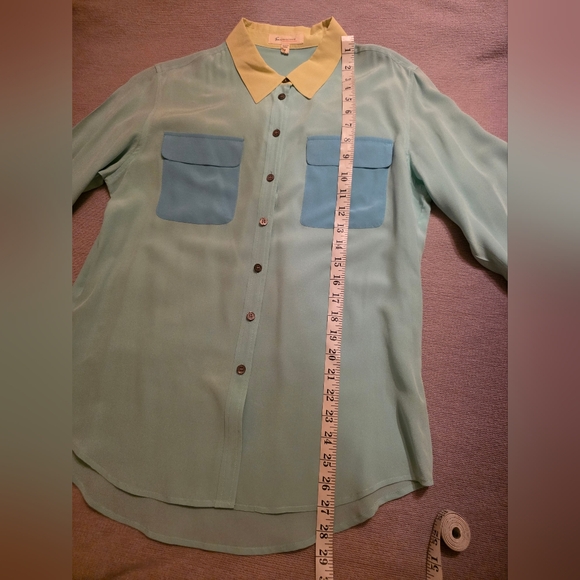 two by Vince Camuto 100% Silk Camp Shirt - Picture 5 of 6